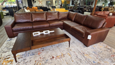 IN STOCK - Ultra Max 44 Sectional RA Sofa/LA Corner Sofa - Cowboy Bourbon