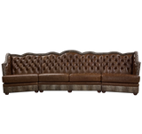 Nevada - Sofa 4 Seat - Giovanni Lt. Brown
