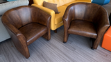 Outlet - Rikkianca Chairs - Hand Antique Tobacco