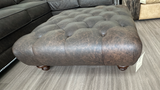 Outlet - Tufted Ottoman - Palio Dark Brown