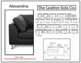 Alexandria Sectional (Left Arm Loveseat + Left Arm Right Chaise Sofa)