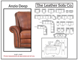 Anzio - Sofa 3-Seat - Palio Whiskey
