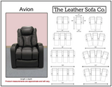 Avion - 24" Power Catera Recliner - Bora Bora Chestnut
