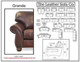 Grande - Sofa with Power RA & LA Pushback Recliners - Belfast Dk Brown