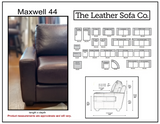 Max 44 No Ears Sectional (Left Arm Sofa + Right Arm Corner Sofa)