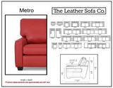 Metro - Sofa 3-Seat - Rivonia Bark