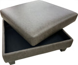Alexandria Ottoman Palio Grey Side