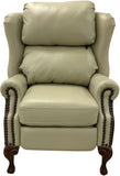 Bustleback - Wing Chair w/Pushback Recliner - Fendi Alabaster