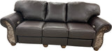 Grande - Sofa with Power RA & LA Pushback Recliners - Belfast Dk Brown