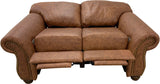 Grande - Loveseat with 2 Power Pushback Recliners - Palio Whiskey