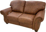Grande - Loveseat with 2 Power Pushback Recliners - Palio Whiskey