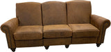 Jordicia - Sofa 3-Seat w/RA & LA Pushback Recliner - Cora Sierra