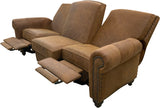 Jordicia - Sofa 3-Seat w/RA & LA Pushback Recliner - Cora Sierra