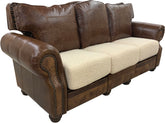 Kennedy Studio - Sofa with RA & LA Pushback Recliners - Giovanni Lt. Brown