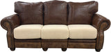 Kennedy Studio - Sofa with RA & LA Pushback Recliners - Giovanni Lt. Brown