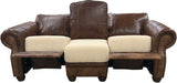 Kennedy Studio - Sofa with RA & LA Pushback Recliners - Giovanni Lt. Brown