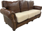 Kennedy Studio - Sofa with RA & LA Pushback Recliners - Giovanni Lt. Brown