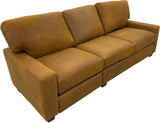 Max Studio - Sofa with Power RA Incliner - Southern Pecan
