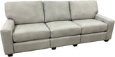 Max Studio - Sofa with Power RA & LA Incliners - Sequoia Smooth Pebble