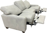 Max Studio - Sofa with Power RA & LA Incliners - Sequoia Smooth Pebble