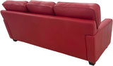 Metro - Sofa 3-Seat - Fendi Red