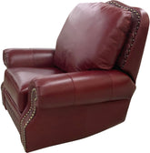 Milano - Swivel Glider Recliner - English Matador Deep Red