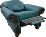 Milano - Chair with Pushback Recliner - Palio Turquoise