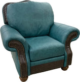 Milano - Chair with Pushback Recliner - Palio Turquoise