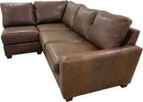 Max 44 No Ears Sectional (Left Arm Loveseat + Square Corner + Armless Chair)