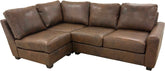 Max 44 No Ears Sectional (Left Arm Loveseat + Square Corner + Armless Chair)