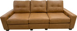 Max Studio No Ears - Sofa with Power RA & LA Incliners - Sooner Golden Tan