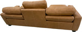 Max Studio No Ears - Sofa with Power RA & LA Incliners - Sooner Golden Tan