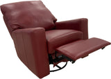 Max Studio - Power Swivel Glider Recliner - Fellside Rouge
