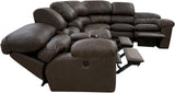 Catera Sectional (Left Arm Loveseat With Power Catera Recliner + Pie + Right Arm Sofa With Power Catera Recliner