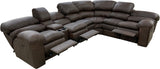 Catera Sectional (Left Arm Loveseat With Power Catera Recliner + Pie + Right Arm Sofa With Power Catera Recliner