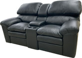 Catera - Loveseat w/Console with Power RA/LA Catera Recliner - Jupiter Onyx