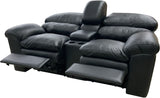 Catera - Loveseat w/Console with Power RA/LA Catera Recliner - Jupiter Onyx