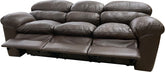 Catera - Sofa with 3 Power Catera Recliners - Fredericksburg Dark Roast