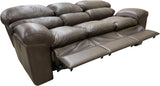 Catera - Sofa with 3 Power Catera Recliners - Fredericksburg Dark Roast