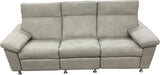 Roma - Sofa with Power RA/LA Incliners & Power Headrests - Sequoia Smooth Pebble