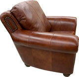 Anzio Chair Armani Red Brown Side