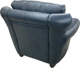 Anzio Chair Rivonia Deep Blue Backside