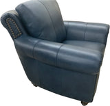 Anzio Chair Rivonia Deep Blue Side