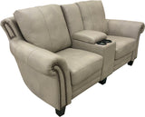 Anzio - Loveseat w/Console with Power RA/LA Incliners - Sequoia Cashmere