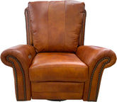 Anzio - Power Swivel Glider Recliner - Armani Luggage