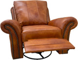 Anzio - Power Swivel Glider Recliner - Armani Luggage