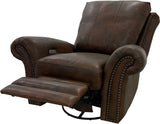 Anzio - Power Swivel Glider Recliner - Rivonia Cocoa
