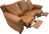 Anzio - Sofa with Power RA & LA Incliners - Jupiter Saddle