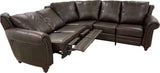Anzio Sectional (Left Arm Loveseat Wedge + Right Arm Loveseat Wedge With Power Incliners In Left & Right Arm Seats)