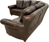 Anzio Sectional (Left Arm Loveseat Wedge + Right Arm Loveseat Wedge With Power Incliners In Left & Right Arm Seats)